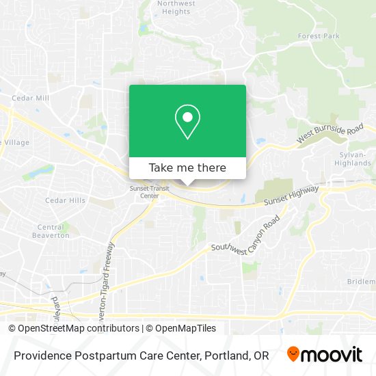 Providence Postpartum Care Center map