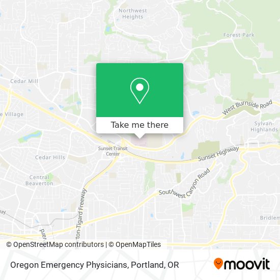 Oregon Emergency Physicians map