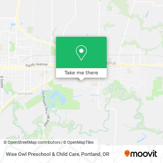 Mapa de Wise Owl Preschool & Child Care