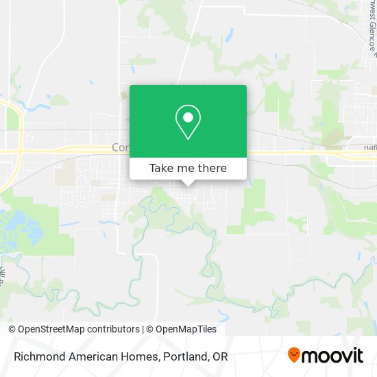 Richmond American Homes map