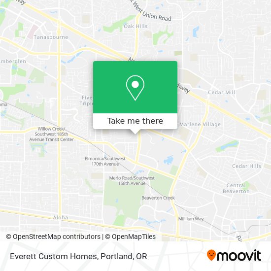 Everett Custom Homes map