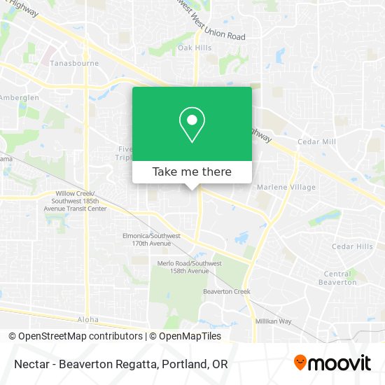 Mapa de Nectar - Beaverton Regatta