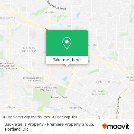 Jackie Sells Property - Premiere Property Group map