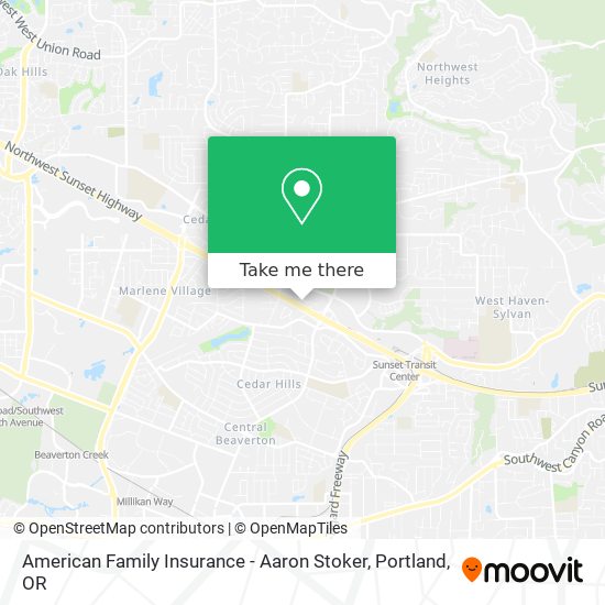 American Family Insurance - Aaron Stoker map