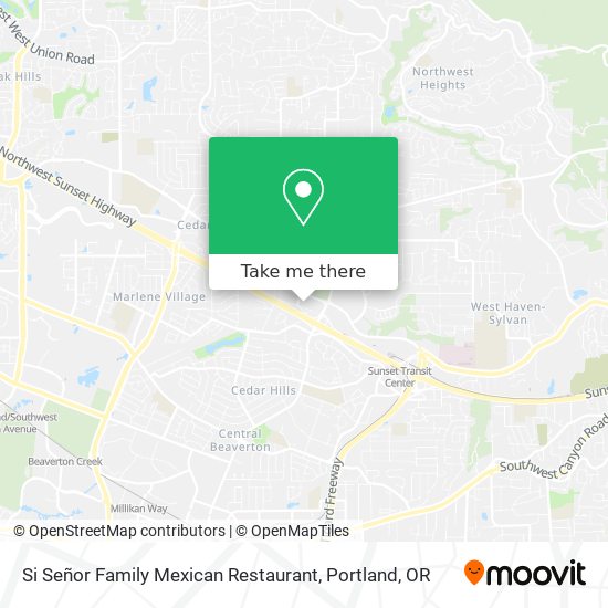 Mapa de Si Señor Family Mexican Restaurant