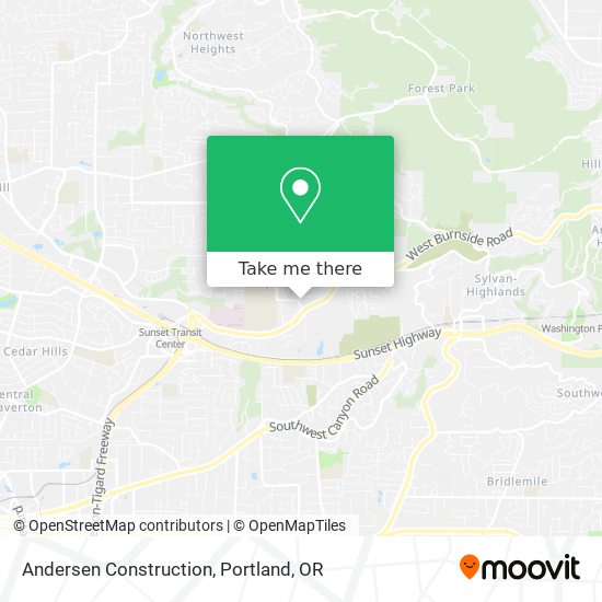 Andersen Construction map