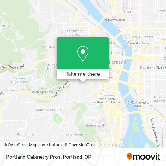 Mapa de Portland Cabinetry Pros
