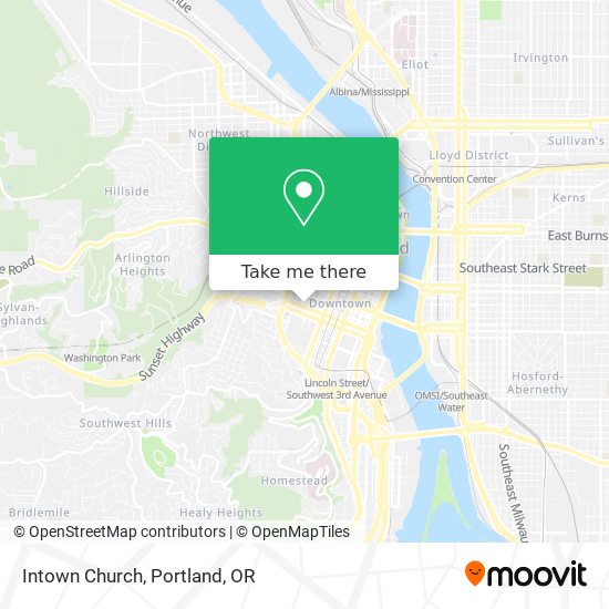 Intown Church map