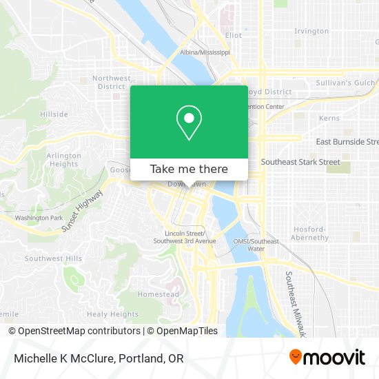 Michelle K McClure map