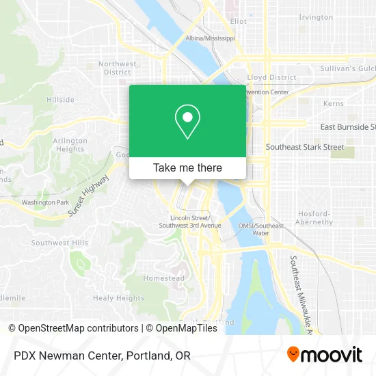 PDX Newman Center map