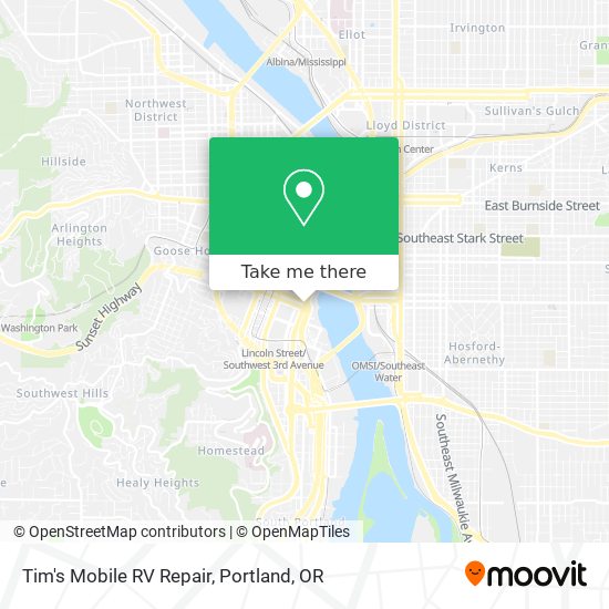 Mapa de Tim's Mobile RV Repair