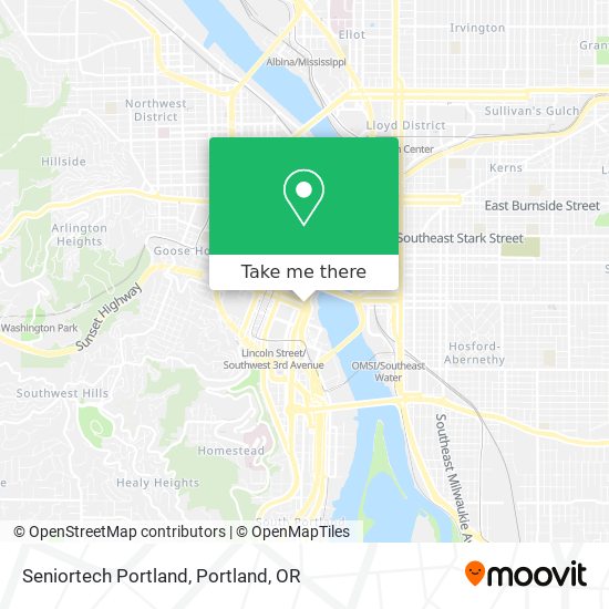 Seniortech Portland map