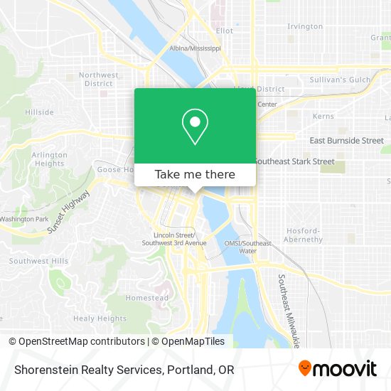 Mapa de Shorenstein Realty Services