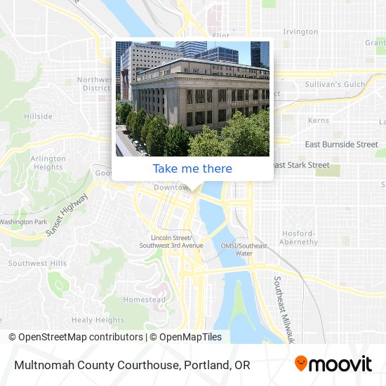Multnomah County Courthouse map