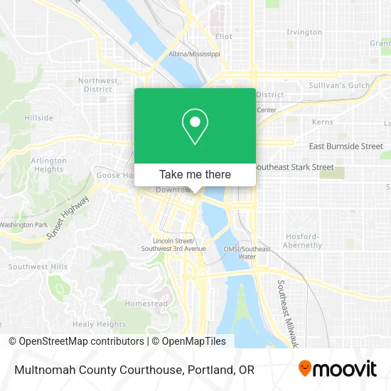 Mapa de Multnomah County Courthouse
