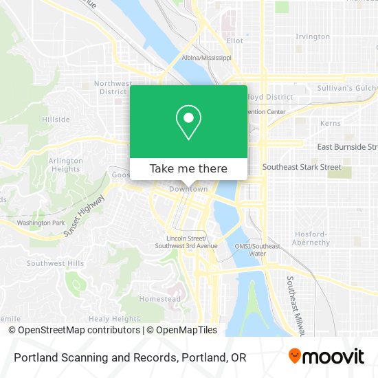 Mapa de Portland Scanning and Records