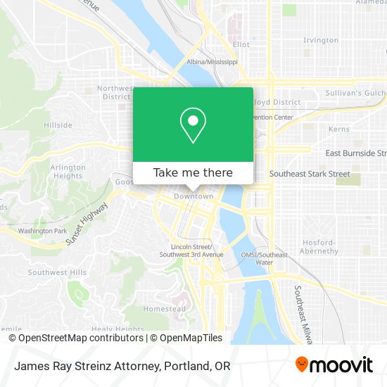 Mapa de James Ray Streinz Attorney