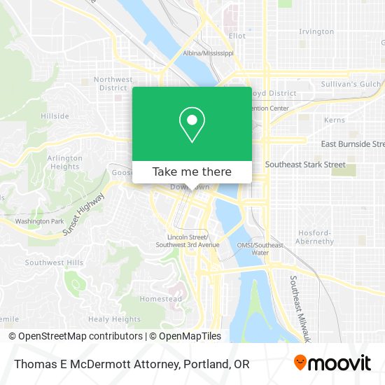 Mapa de Thomas E McDermott Attorney