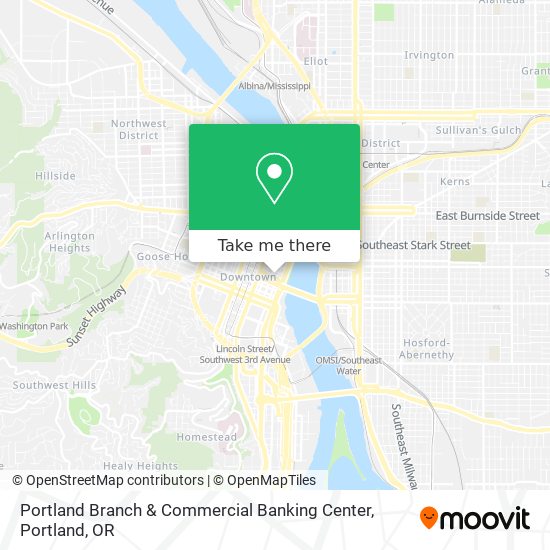 Mapa de Portland Branch & Commercial Banking Center