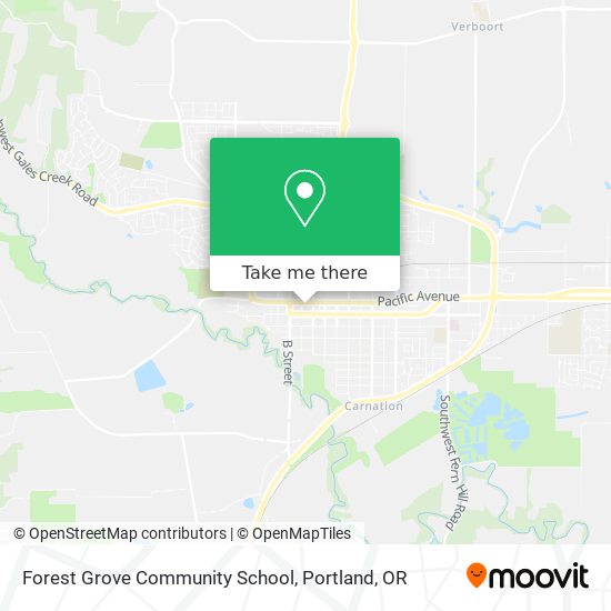 Forest Grove Community School map