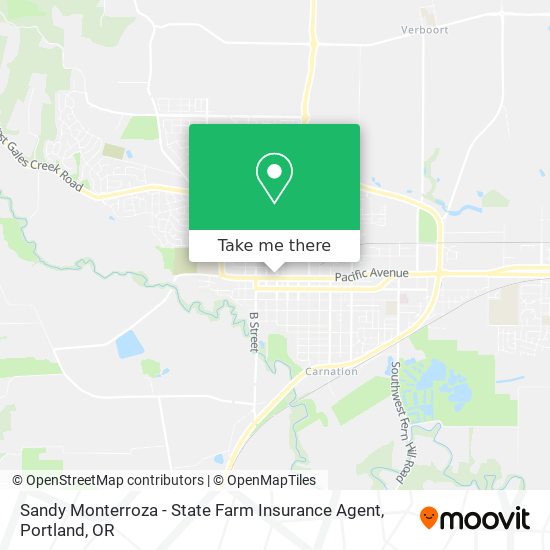 Mapa de Sandy Monterroza - State Farm Insurance Agent