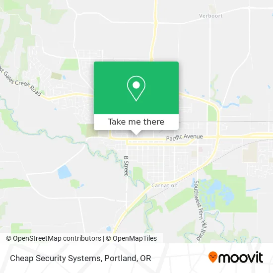 Mapa de Cheap Security Systems