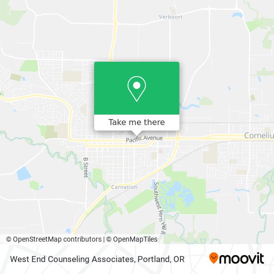 West End Counseling Associates map