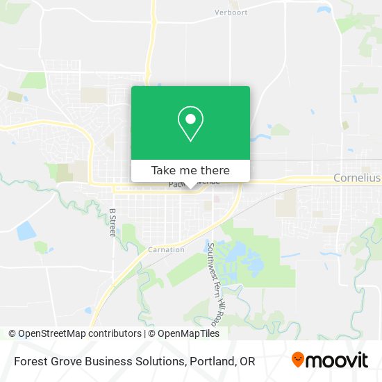 Mapa de Forest Grove Business Solutions