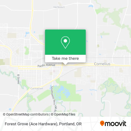 Forest Grove (Ace Hardware) map