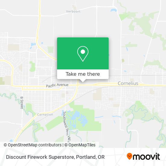 Mapa de Discount Firework Superstore