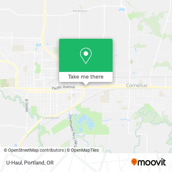 U-Haul map