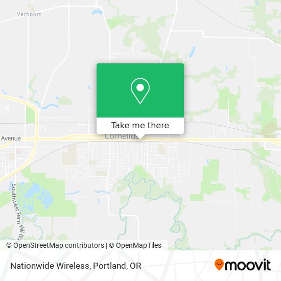Mapa de Nationwide Wireless