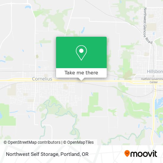 Northwest Self Storage map