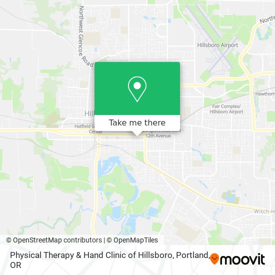 Physical Therapy & Hand Clinic of Hillsboro map