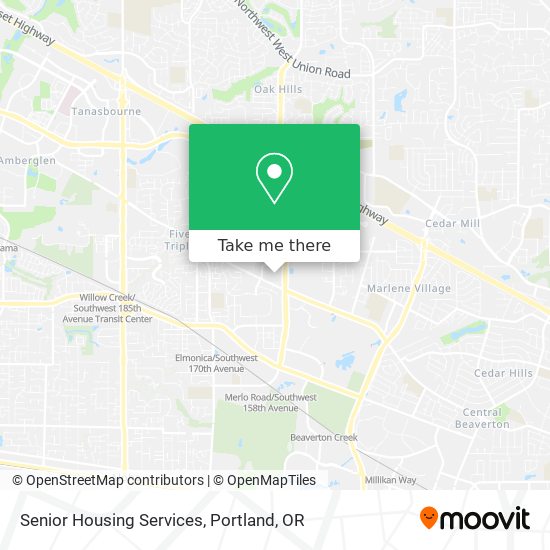 Senior Housing Services map