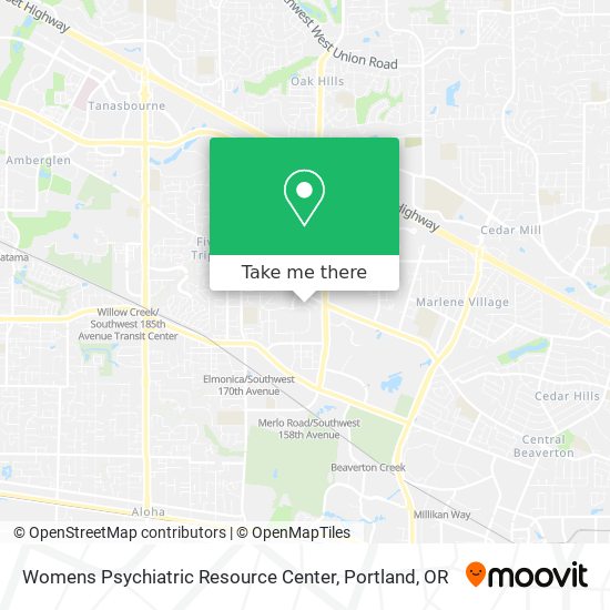Mapa de Womens Psychiatric Resource Center