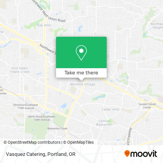 Vasquez Catering map