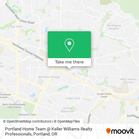 Mapa de Portland Home Team @ Keller Williams Realty Professionals