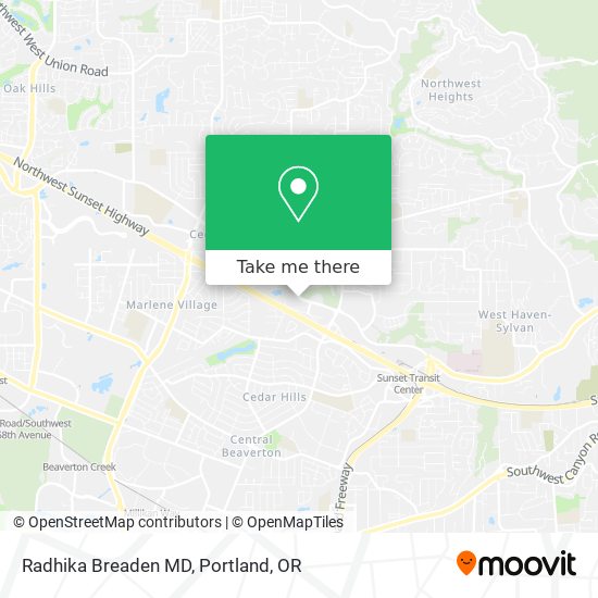 Radhika Breaden MD map