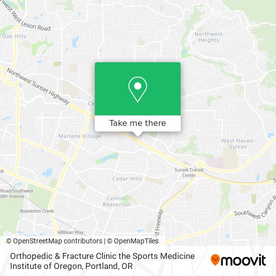 Orthopedic & Fracture Clinic the Sports Medicine Institute of Oregon map