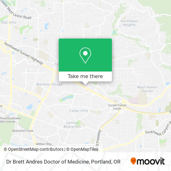 Dr Brett Andres Doctor of Medicine map