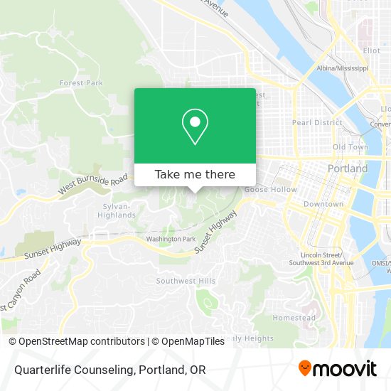 Quarterlife Counseling map