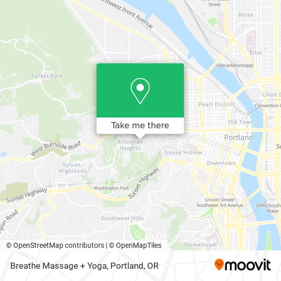 Mapa de Breathe Massage + Yoga