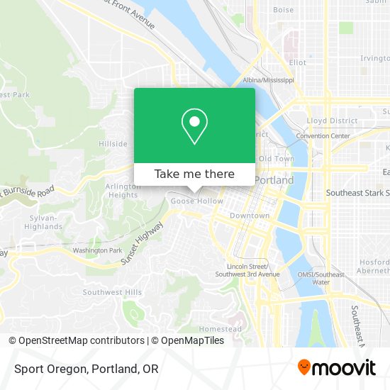 Sport Oregon map