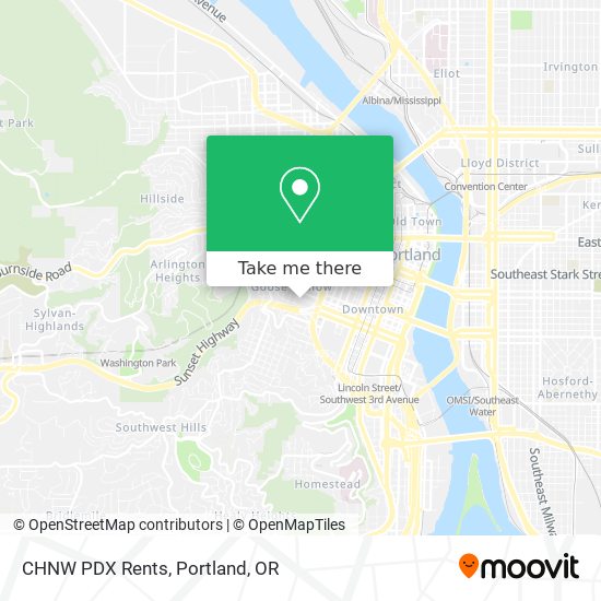 Mapa de CHNW PDX Rents