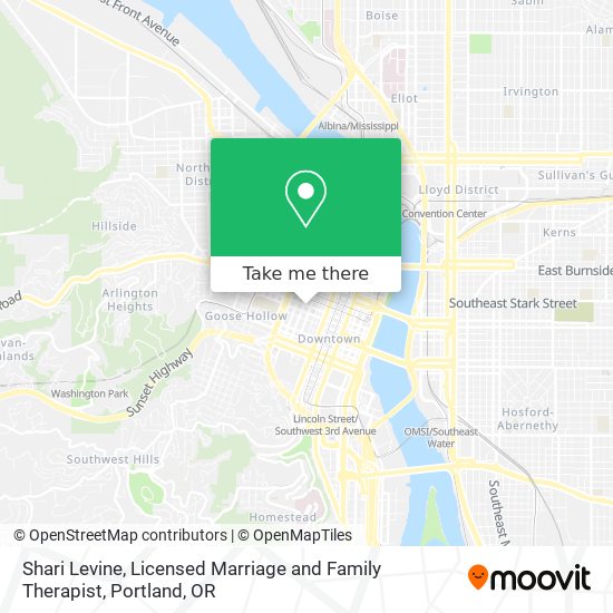 Shari Levine, Licensed Marriage and Family Therapist map