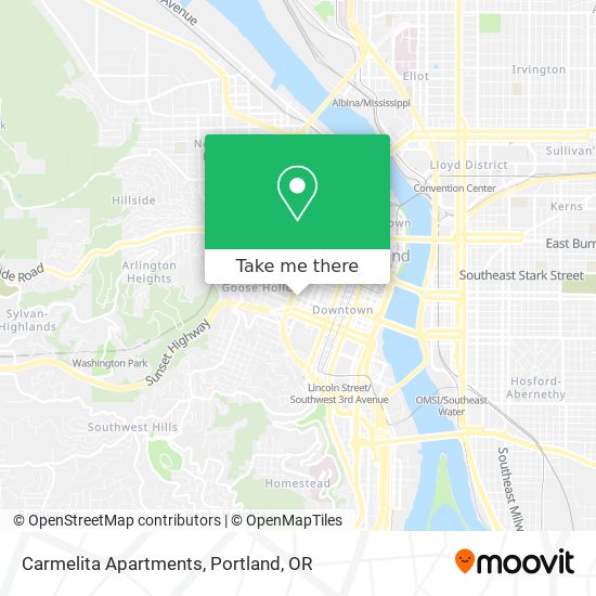 Mapa de Carmelita Apartments