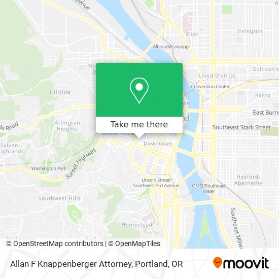 Allan F Knappenberger Attorney map