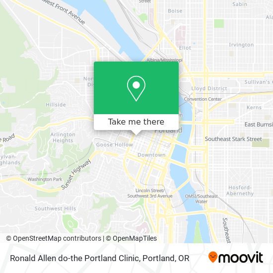 Mapa de Ronald Allen do-the Portland Clinic