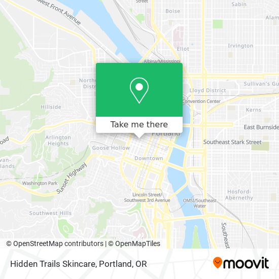 Hidden Trails Skincare map